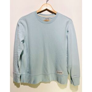 Life is good Spread good Vibe sweatshirt summer light blue cotton casual women M